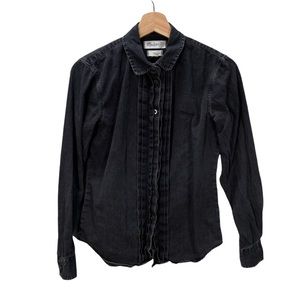 Madewell black chambray button down